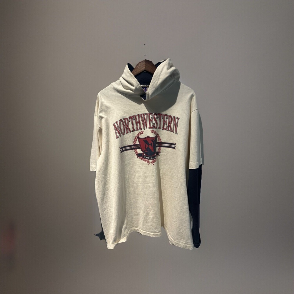 Vintage Y2K Northwestern MV‎ Sport Hoodie Size XX-Large USA